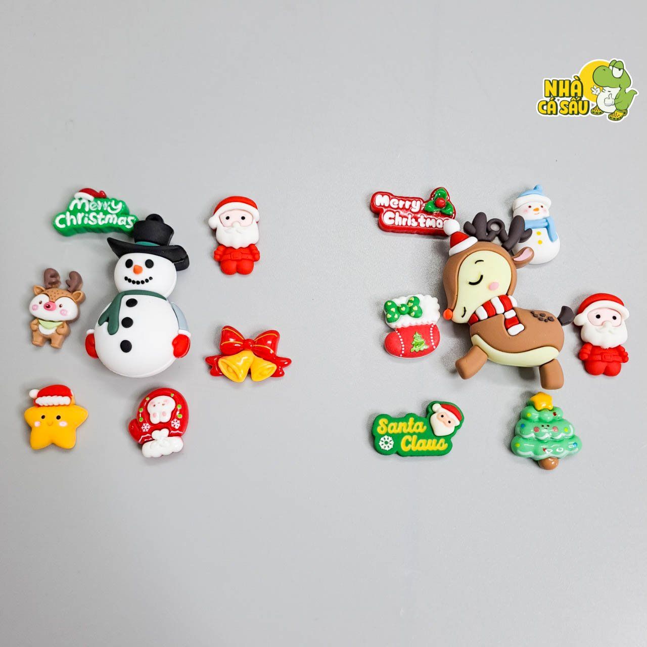  Jibbitz charms 3D xịn noel, giáng sinh gắn dép 
