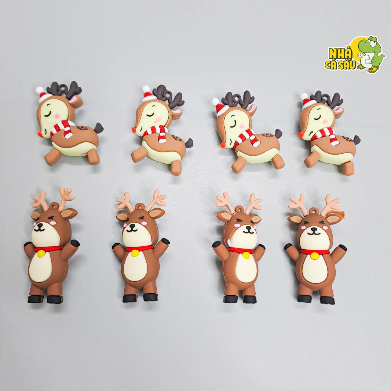  Jibbitz charms 3D xịn noel, giáng sinh gắn dép 