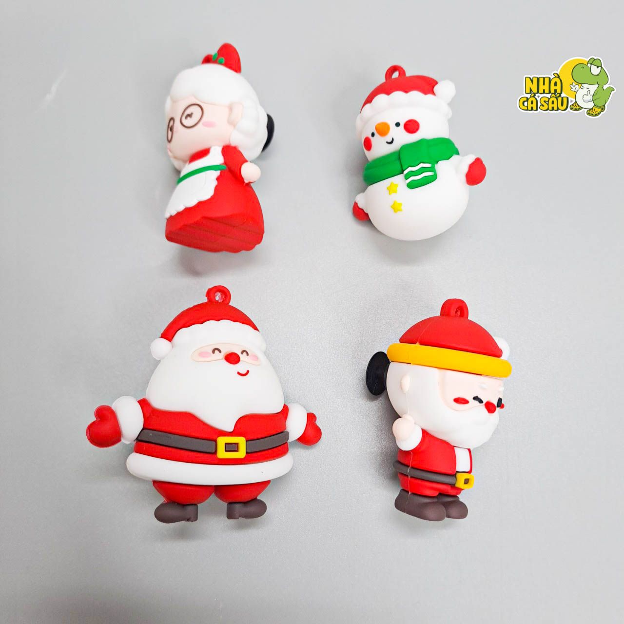  Jibbitz charms 3D xịn noel, giáng sinh gắn dép 