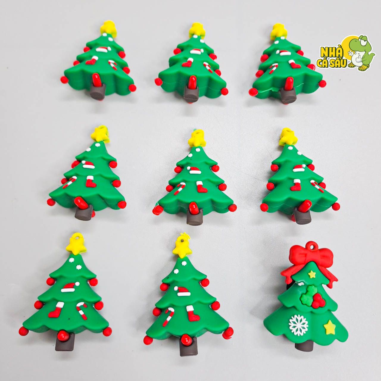  Jibbitz charms 3D xịn noel, giáng sinh gắn dép 