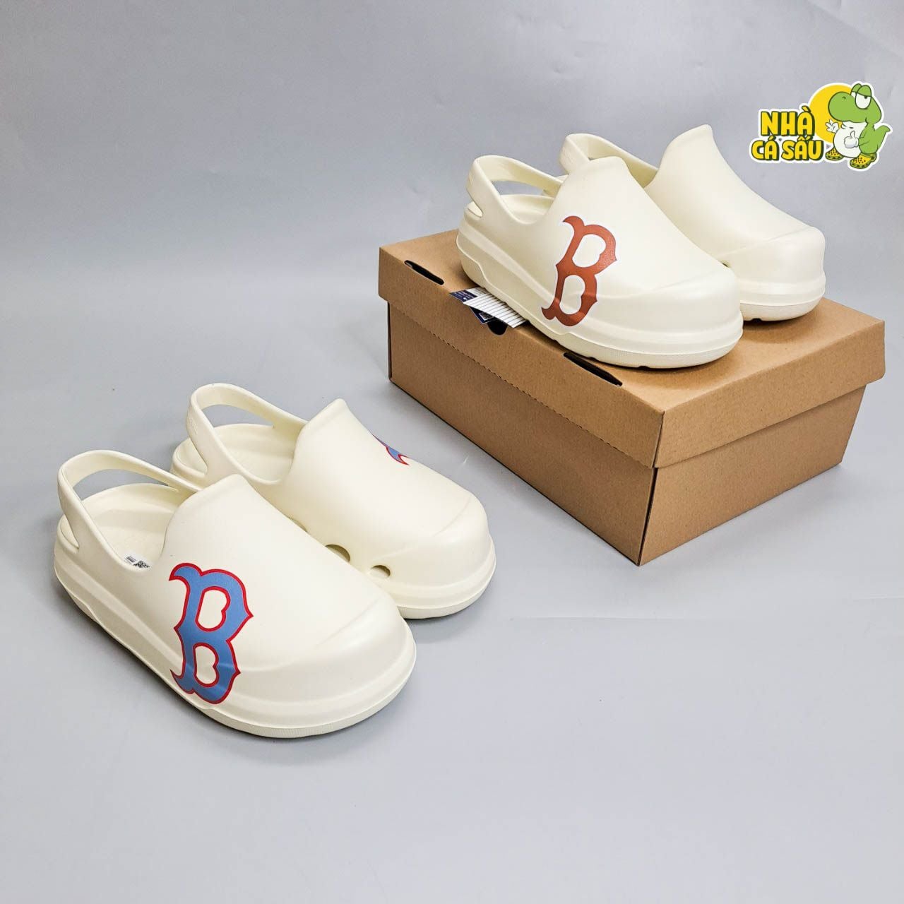  Giày sục clog unisex mũi tròn MLB Chunky Bouncer 