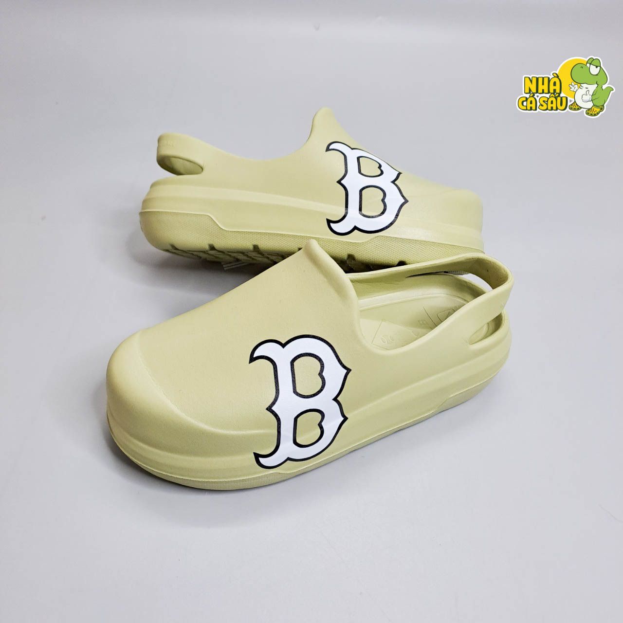  Giày sục clog unisex mũi tròn MLB Chunky Bouncer 