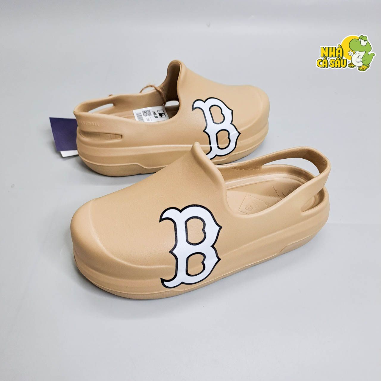  Giày sục clog unisex mũi tròn MLB Chunky Bouncer 
