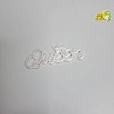  Jibbitz charms kim loại gắn dép cross 