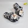 Dép sục cross classic marble platform camo loang đen trắng đế cao 5 phân nam nữ