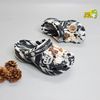  Dép sục cross classic marble platform camo loang đen trắng đế cao 5 phân nam nữ 