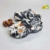  Dép sục cross classic marble platform camo loang đen trắng đế cao 5 phân nam nữ 