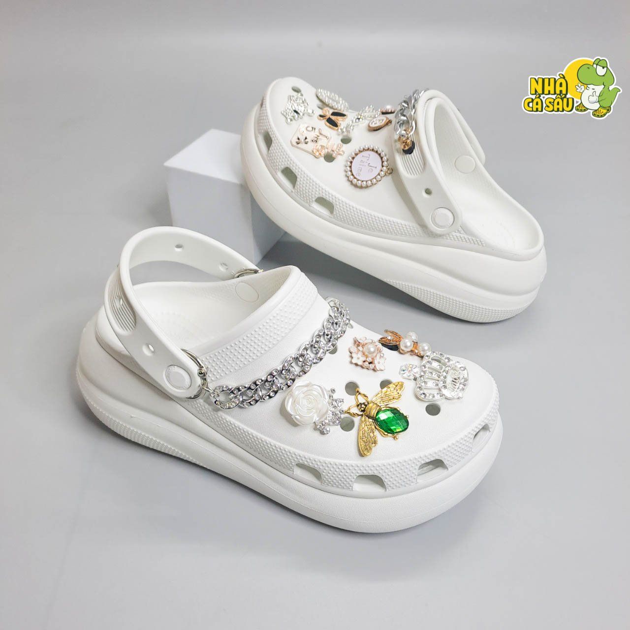  Dép sục cross crush 6 phân nam nữ chính hãng 