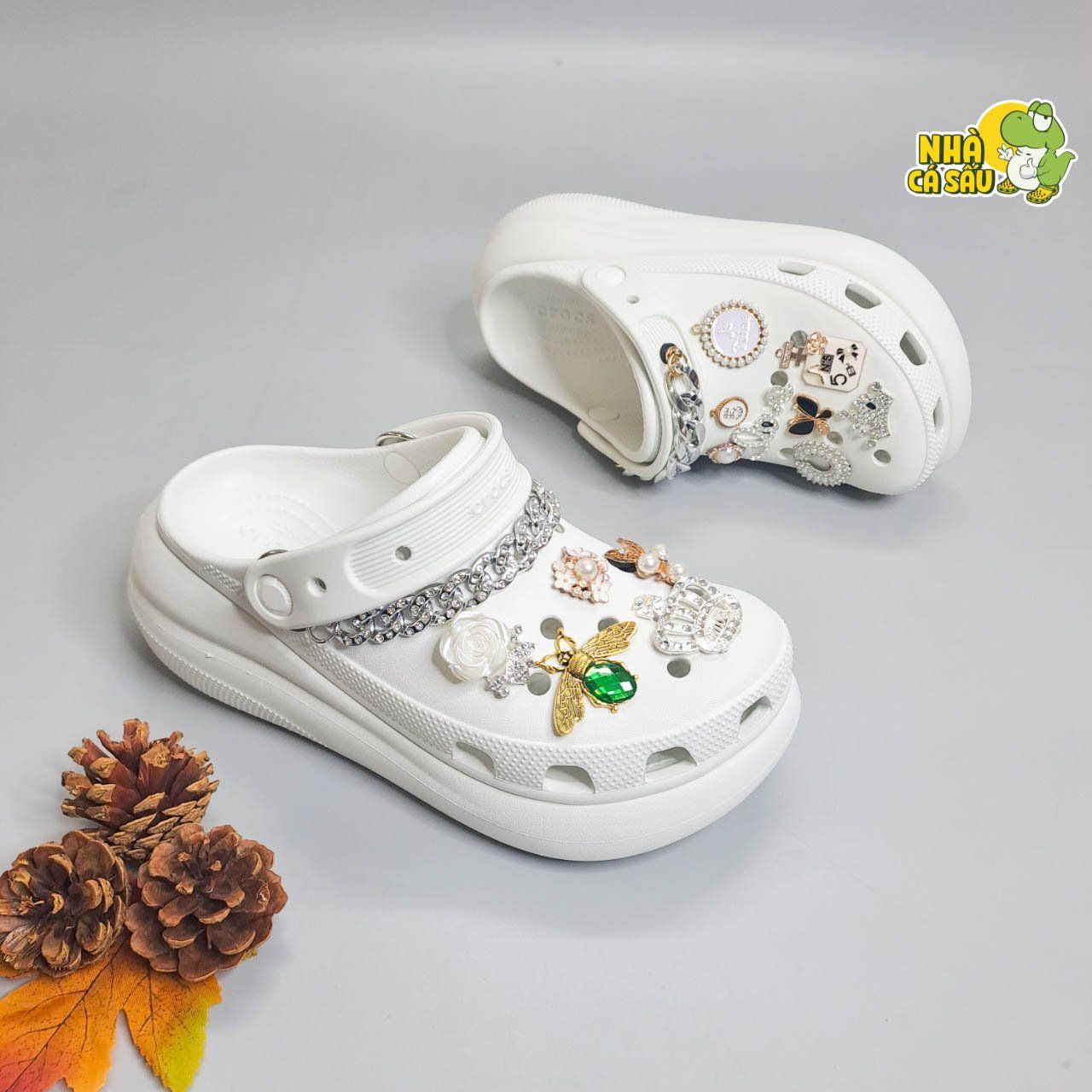  Dép sục cross crush 6 phân nam nữ chính hãng 