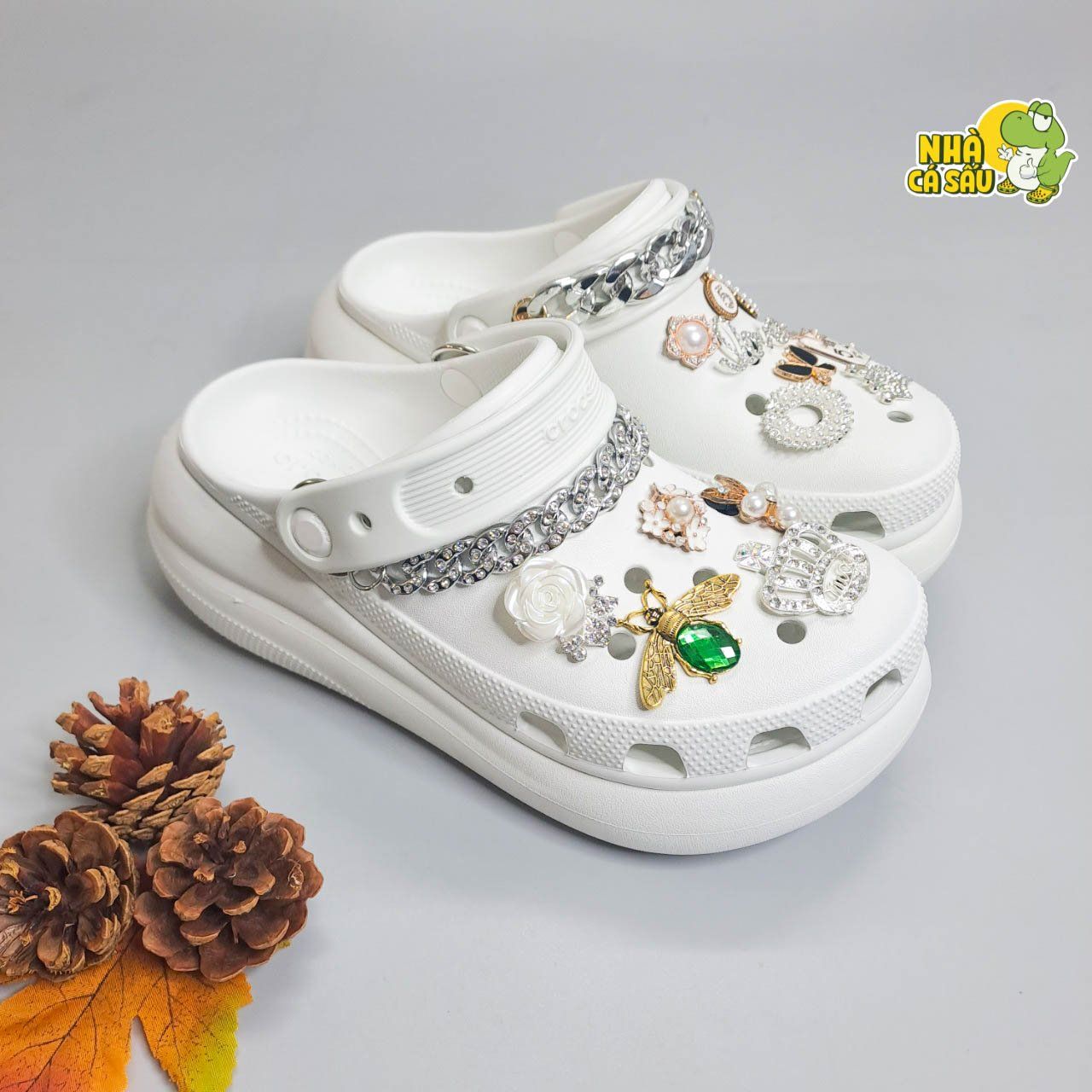  Dép sục cross crush 6 phân nam nữ chính hãng 