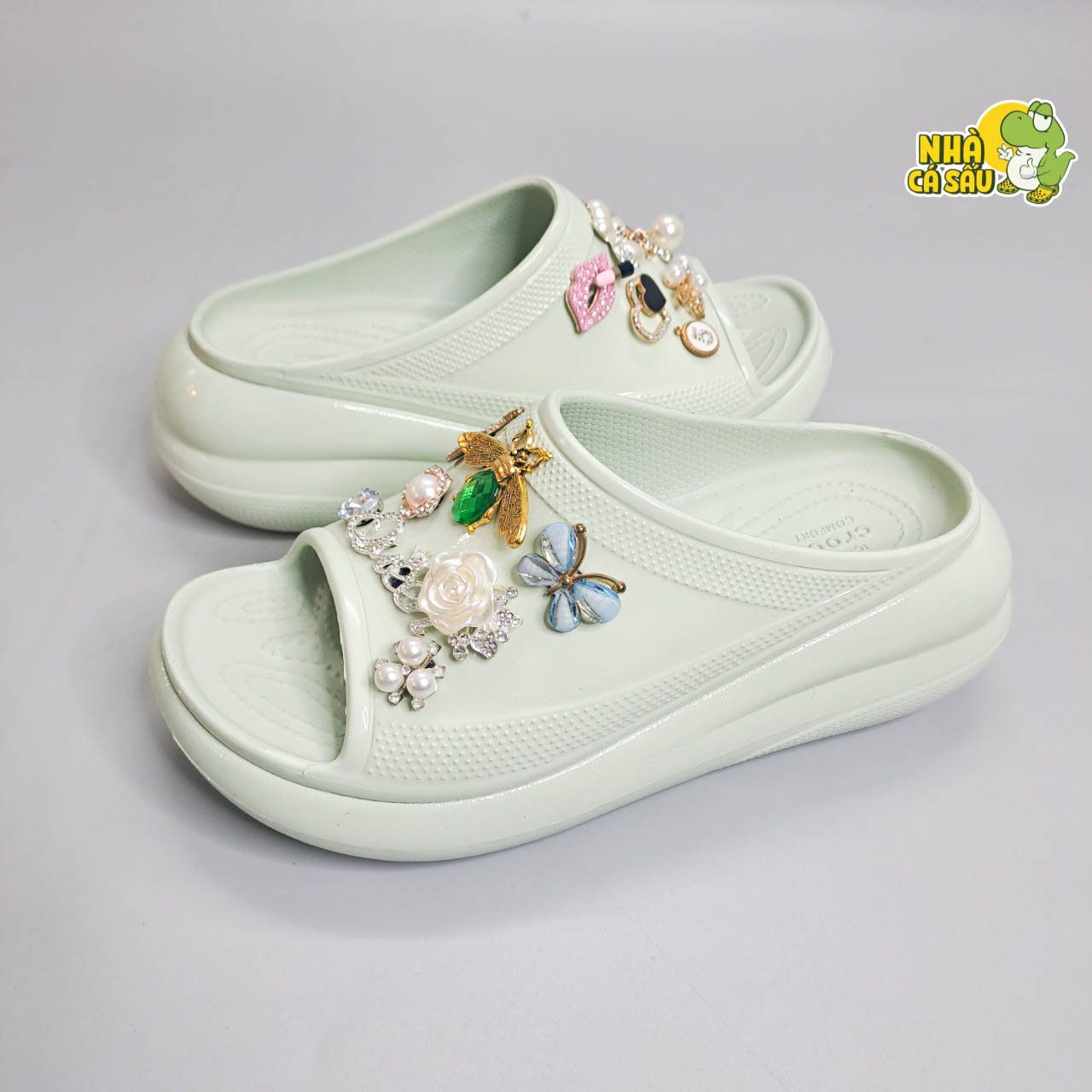  Dép quai ngang cross classic crush nữ chính hãng 