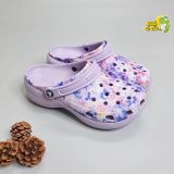  Dép sục Dinas classic platform nữ đế cao 5 phân loang hoạ tiết phun sơn chính hãng 