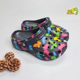  Dép sục Dinas classic platform nữ đế cao 5 phân loang hoạ tiết phun sơn chính hãng 
