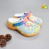  Dép sục Dinas classic platform nữ đế cao 5 phân loang hoạ tiết phun sơn chính hãng 