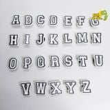  Jibbitz charms Dinas xịn gắn dép chữ cái và số 