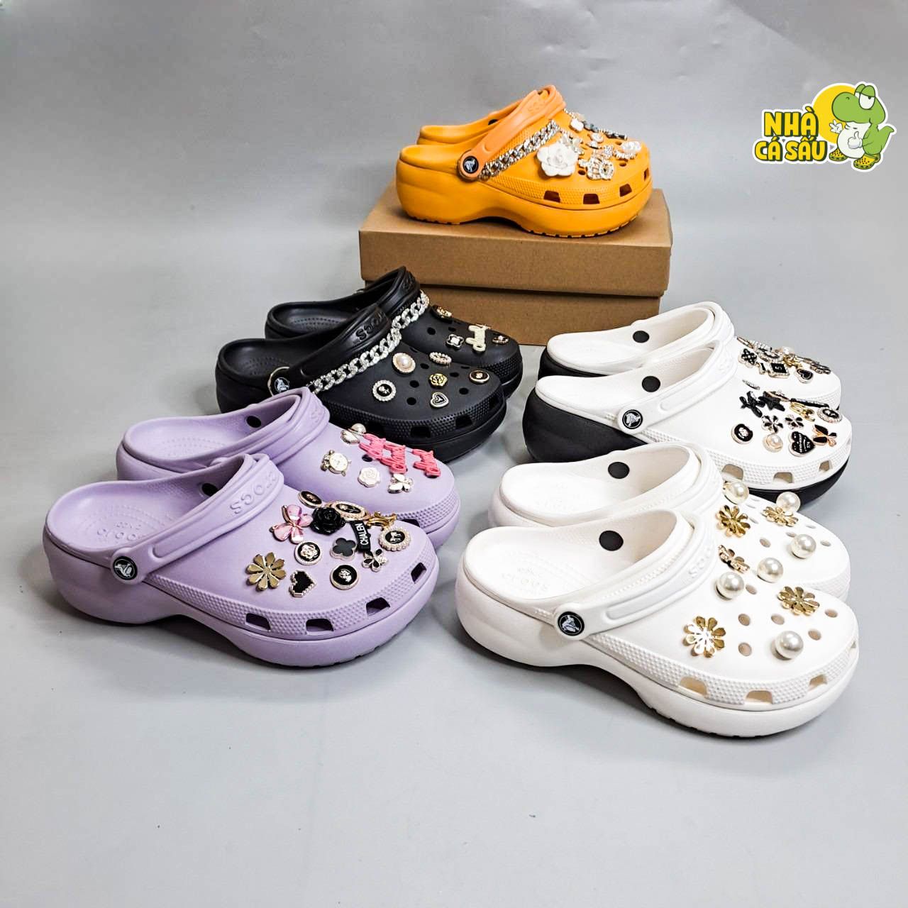  Dép sục Dinas classic platform nữ đế cao 5 phân chính hãng 