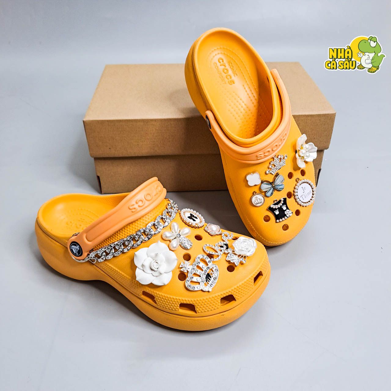  Dép sục Dinas classic platform nữ đế cao 5 phân chính hãng 