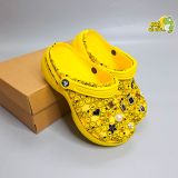  Dép sục Dinas classic platform nữ đế cao 5 phân loang hoạ tiết phun sơn chính hãng 