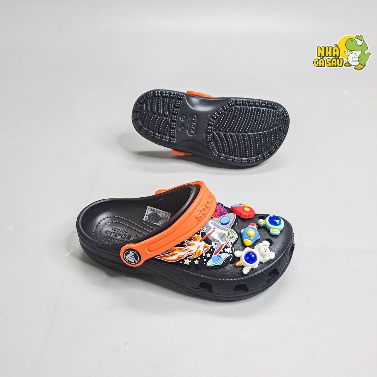  Dép sục cross 3D tên lửa vũ trụ trẻ em 
