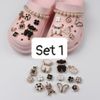 Set Jibbitz charms dây xích giả kim gắn trang trí dép Dinas