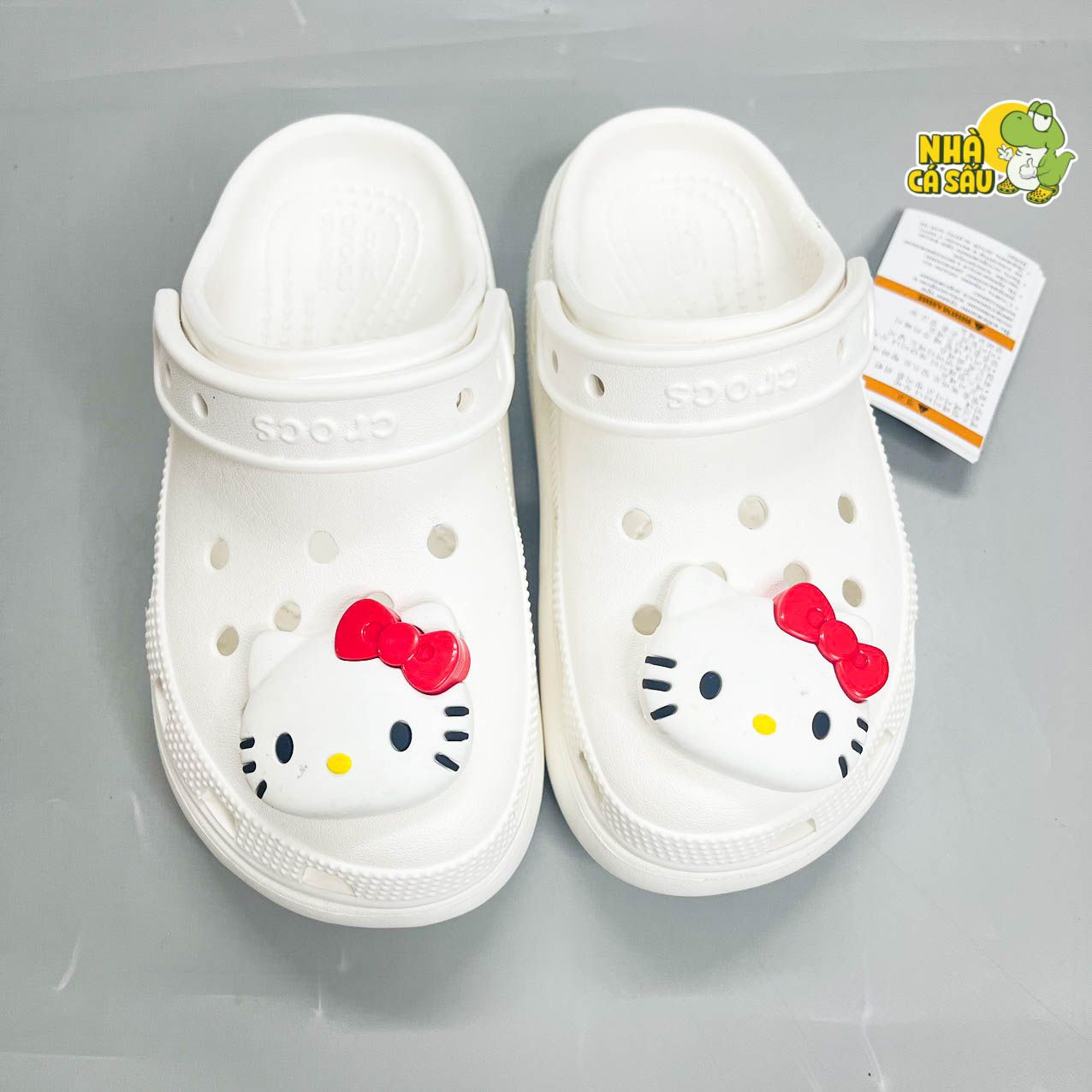  Set jibbitz charms Hello Kitty 3D cứng gắn dép Dinas 
