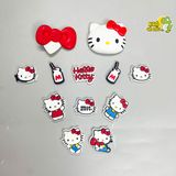  Set jibbitz charms Hello Kitty 3D cứng gắn dép Dinas 