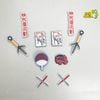 Set jibbitz charms Naruto 3D xịn gắn dép cross