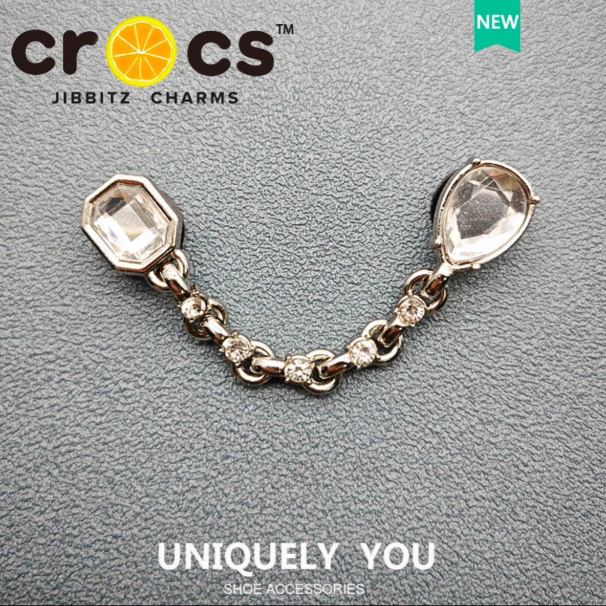  Jibbitz charms dây xích gắn dép cross 
