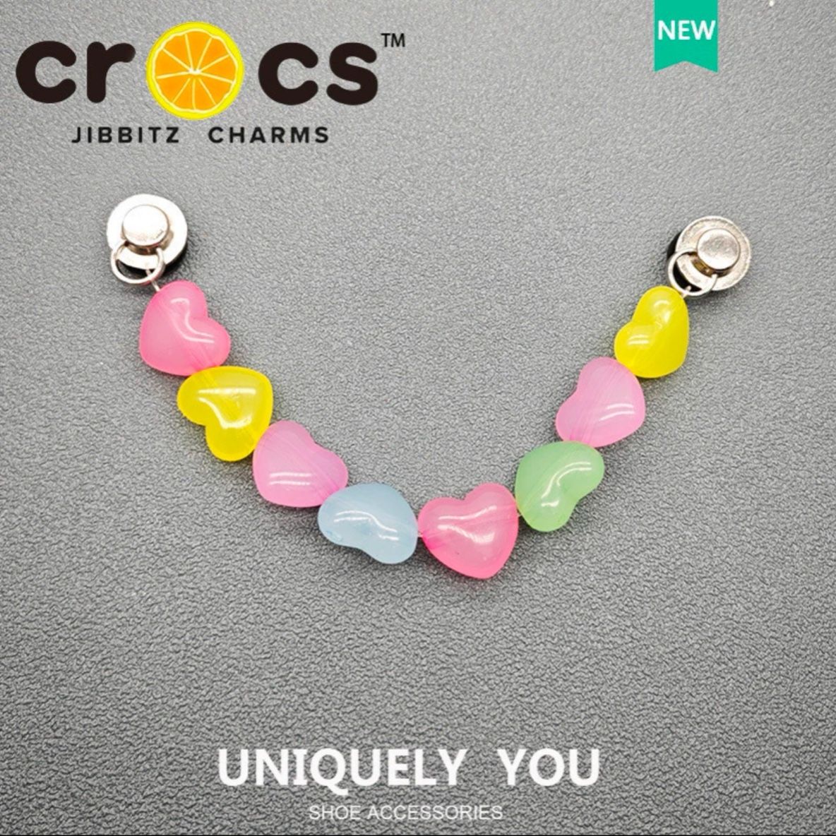  Jibbitz charms dây xích gắn dép cross 