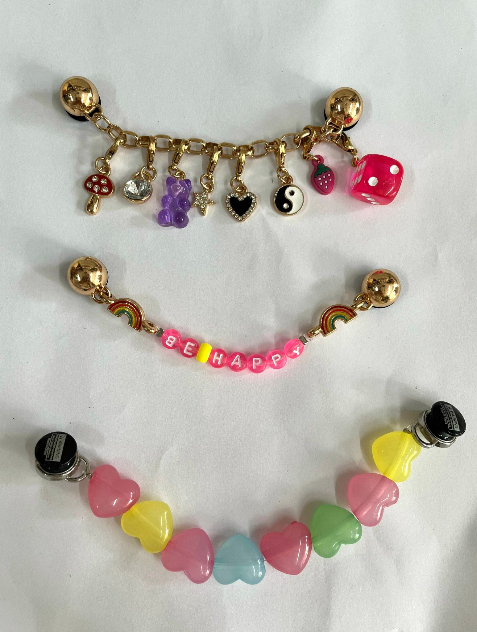  Jibbitz charms dây xích gắn dép cross 