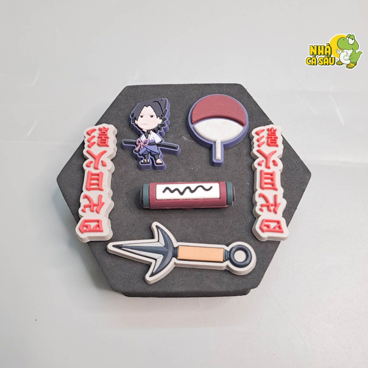 Set jibbitz charms Naruto 3D xịn gắn dép cross 