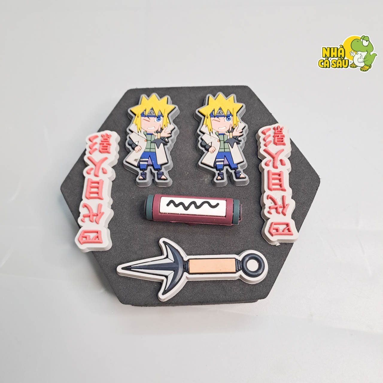  Set jibbitz charms Naruto 3D xịn gắn dép cross 