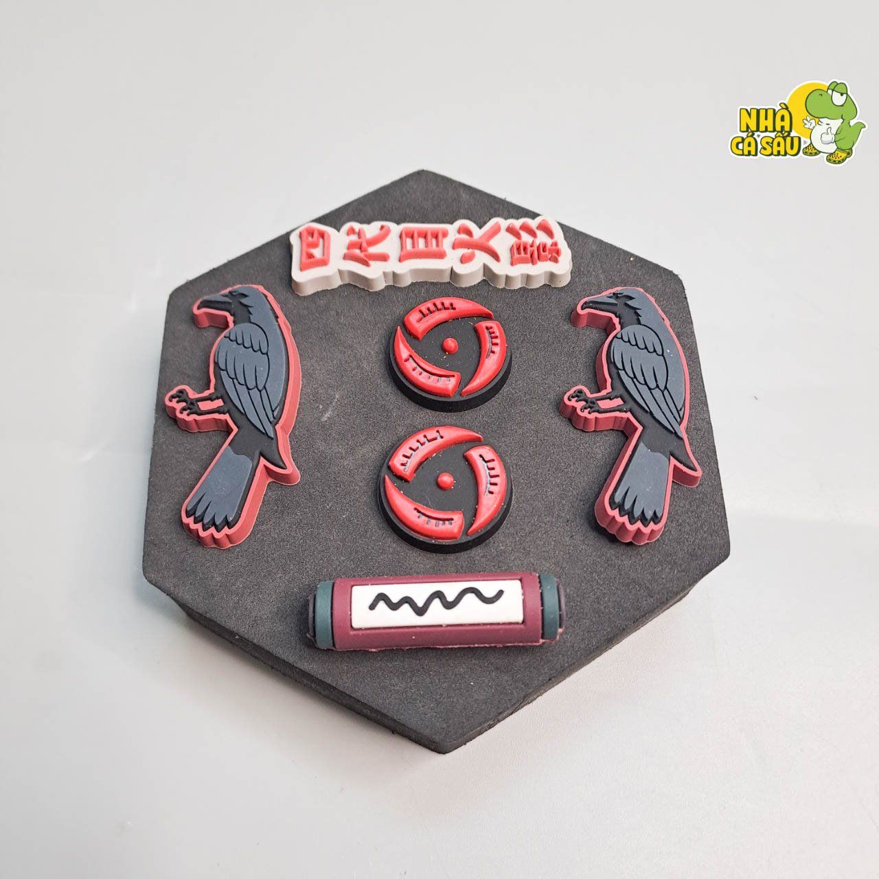  Set jibbitz charms Naruto 3D xịn gắn dép cross 