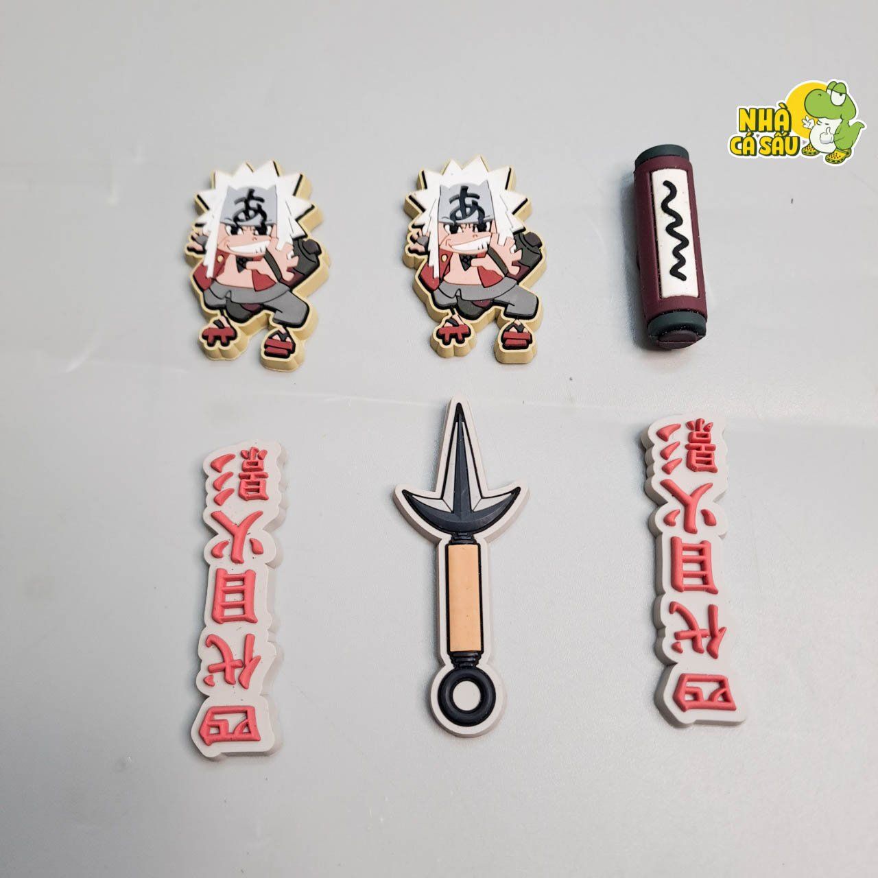  Set jibbitz charms Naruto 3D xịn gắn dép cross 
