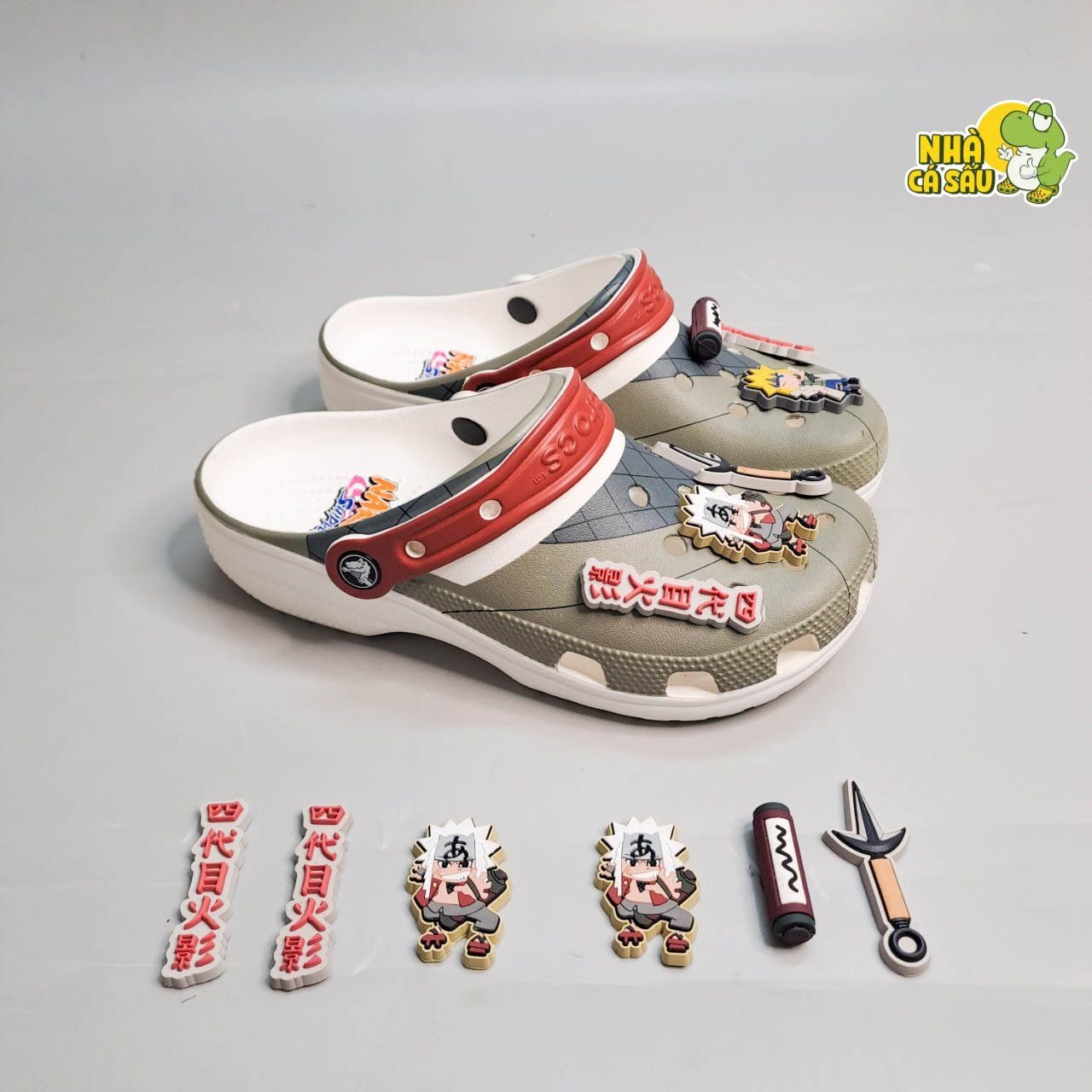  Set jibbitz charms Naruto 3D xịn gắn dép cross 