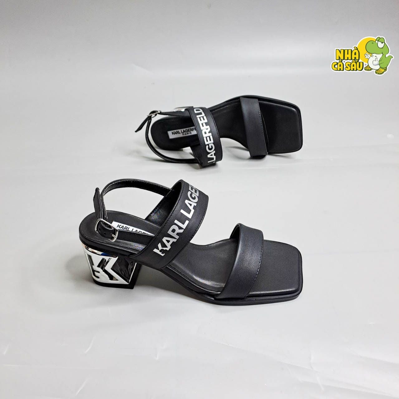  Sandal cao gót K.arl Lag.erfeld 5 phân nữ 