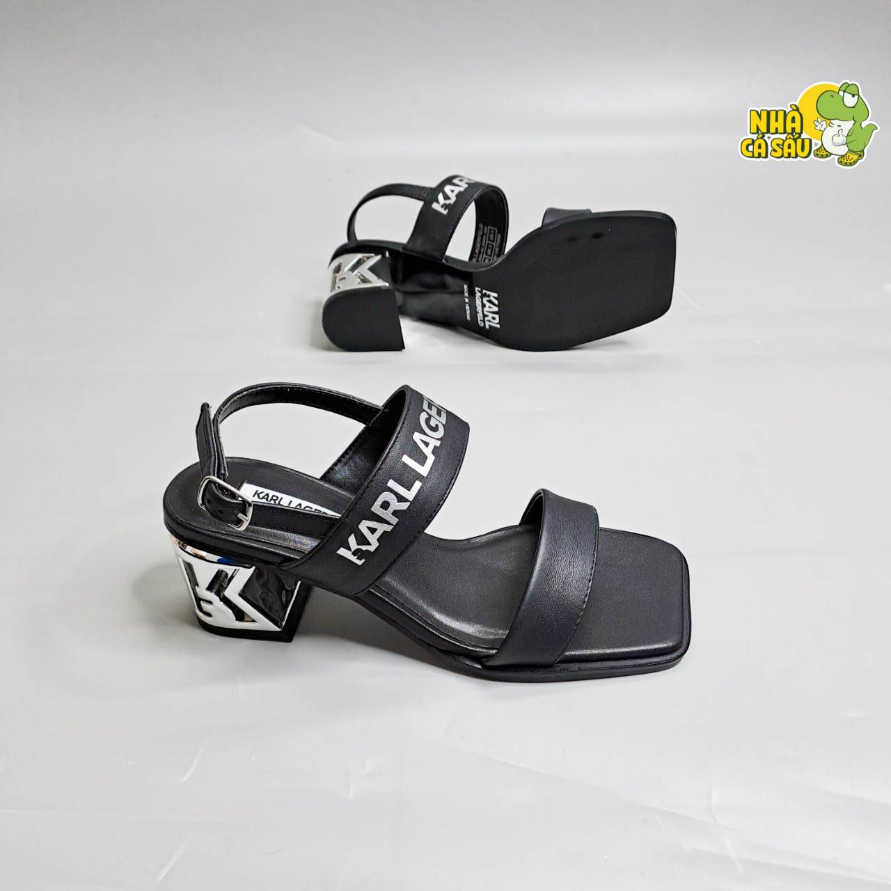  Sandal cao gót K.arl Lag.erfeld 5 phân nữ 