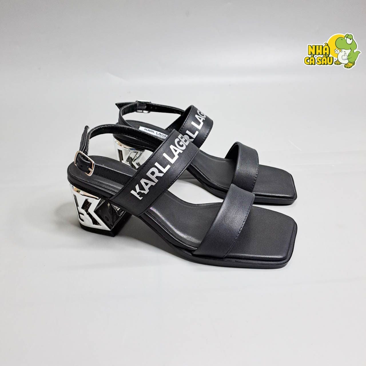  Sandal cao gót K.arl Lag.erfeld 5 phân nữ 