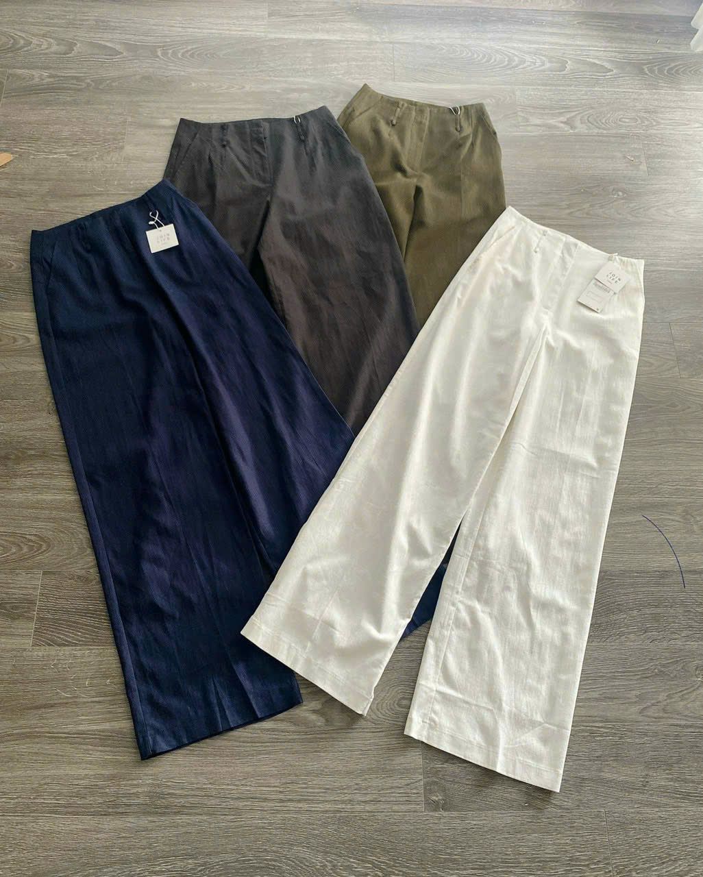  Quần ống suông Zara linnen nữ 