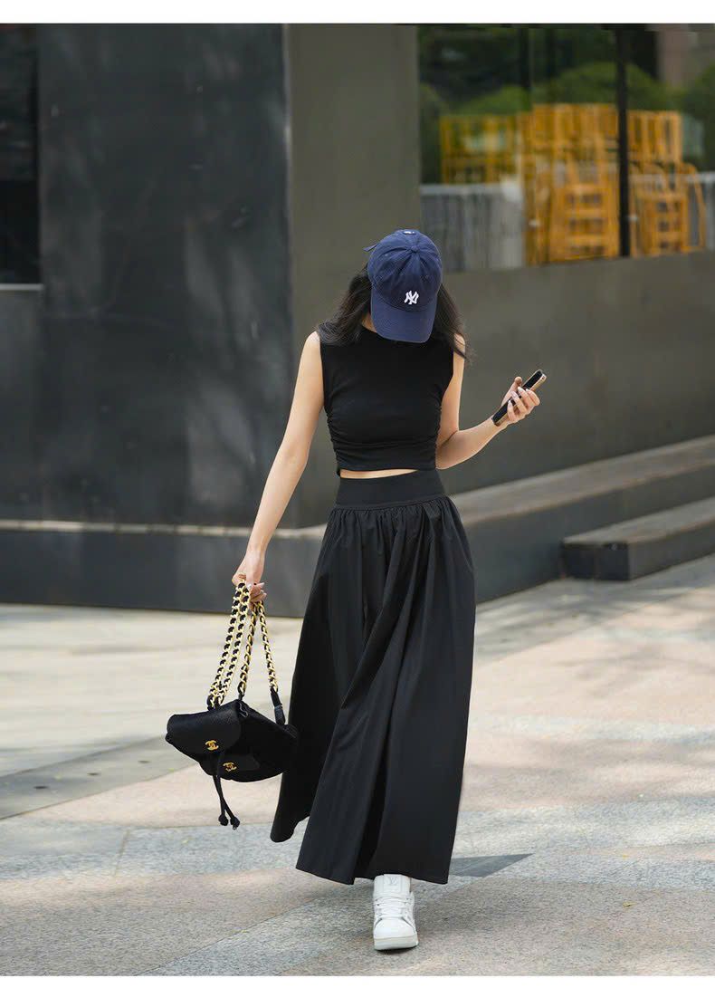  Chân váy Midi CK nữ dáng xòe 