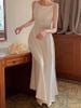 Đầm suông Midi Dress nữ màu trắng