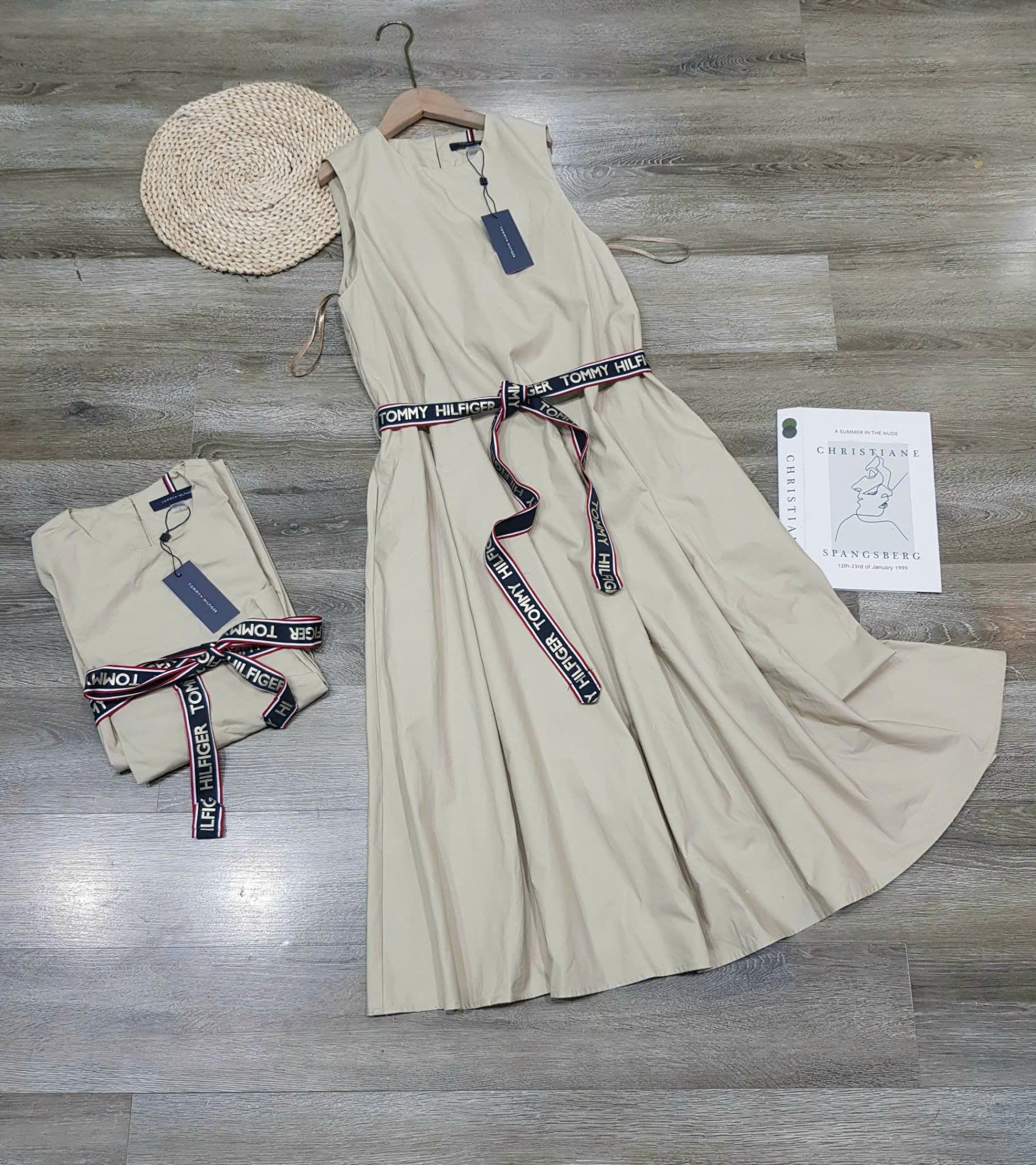  Đầm TOMMY nữ hàng xịn kèm thắc lưng 