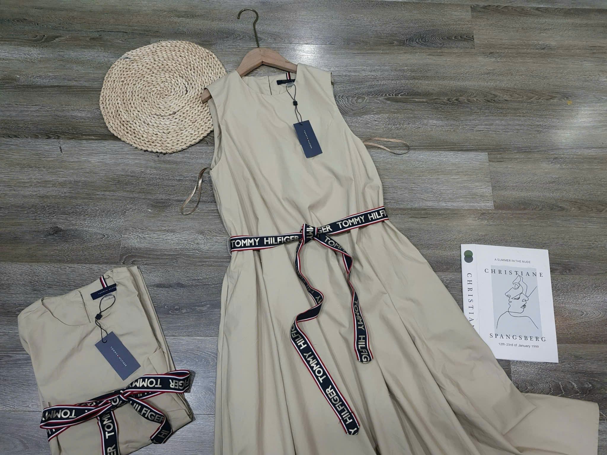  Đầm TOMMY nữ hàng xịn kèm thắc lưng 