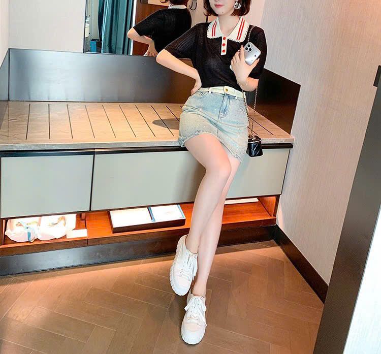  Chân váy jean CK nữ 