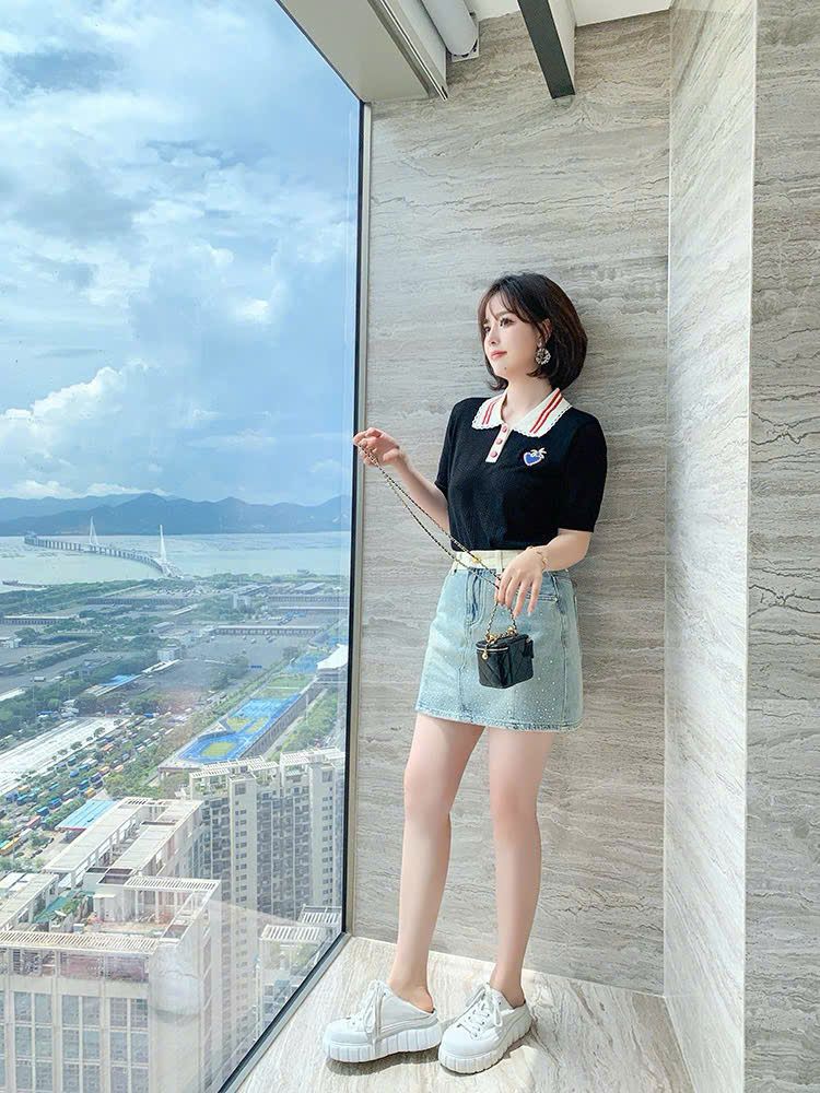  Chân váy jean CK nữ 