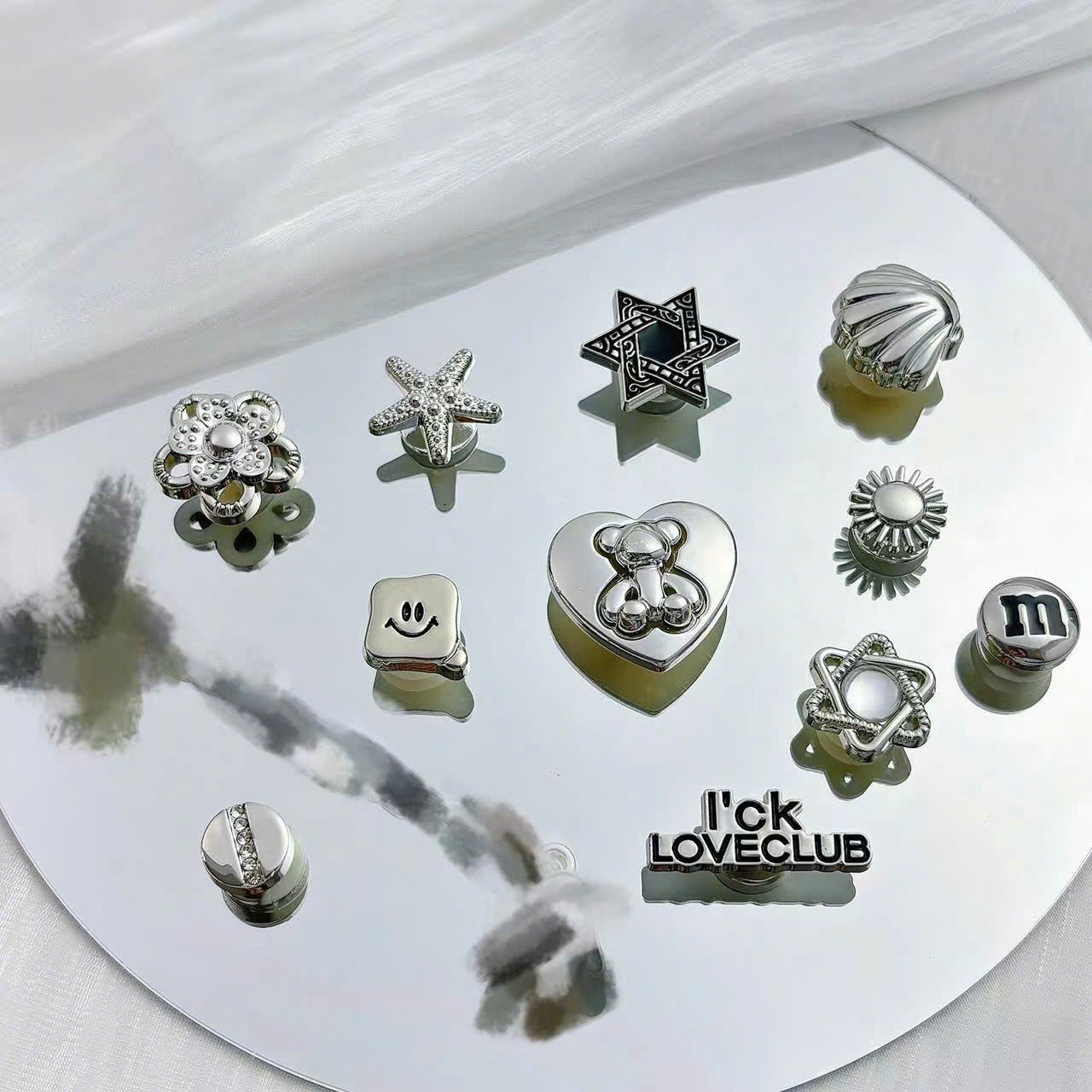 Set charm bạc cá tính đa dạng 