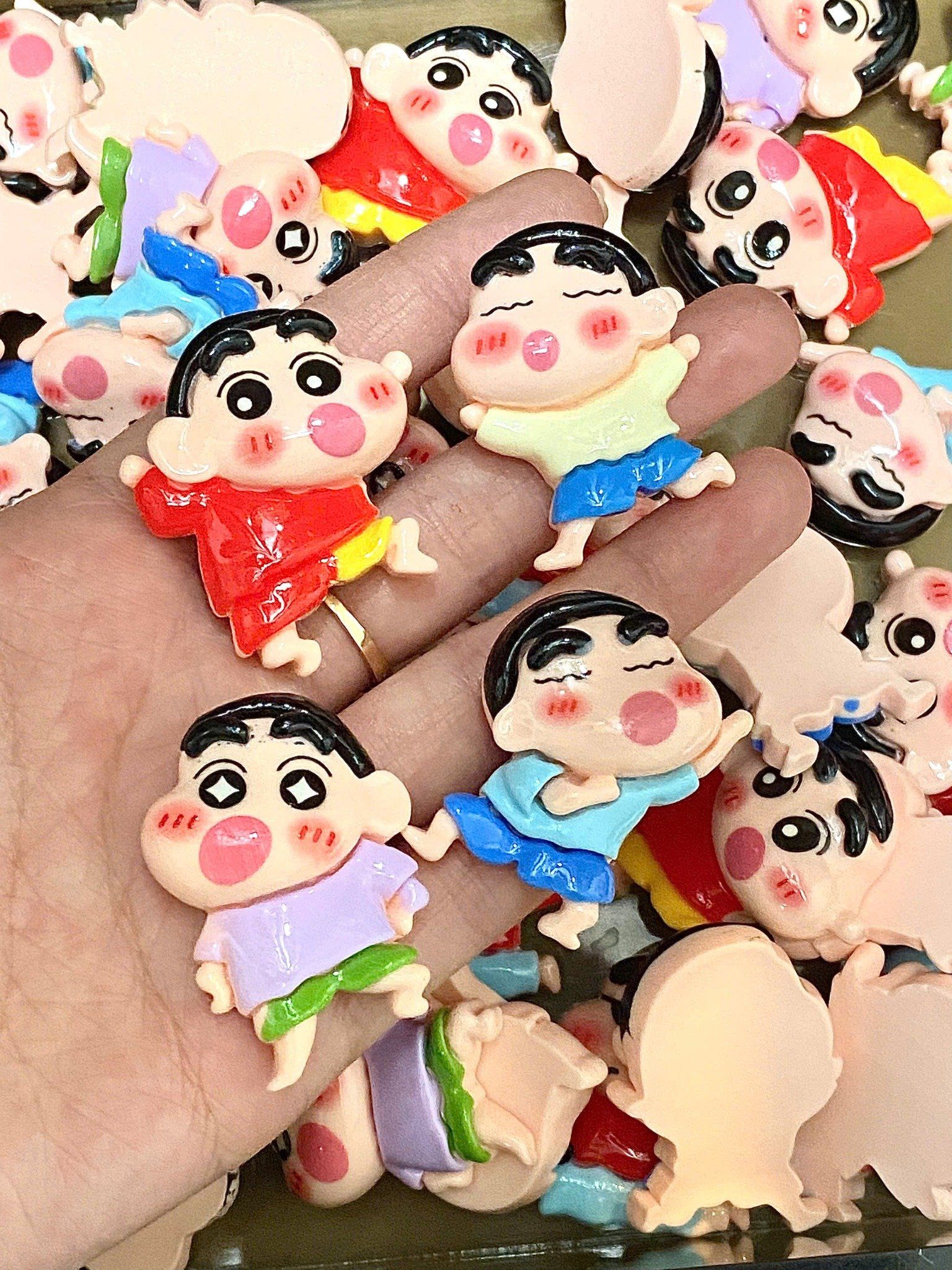  jibbitz 3D đá cứng size vừa gắn dép Dinas 