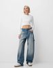 Quần Bershka ballon cargo jeans