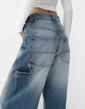  Quần Bershka ballon cargo jeans 