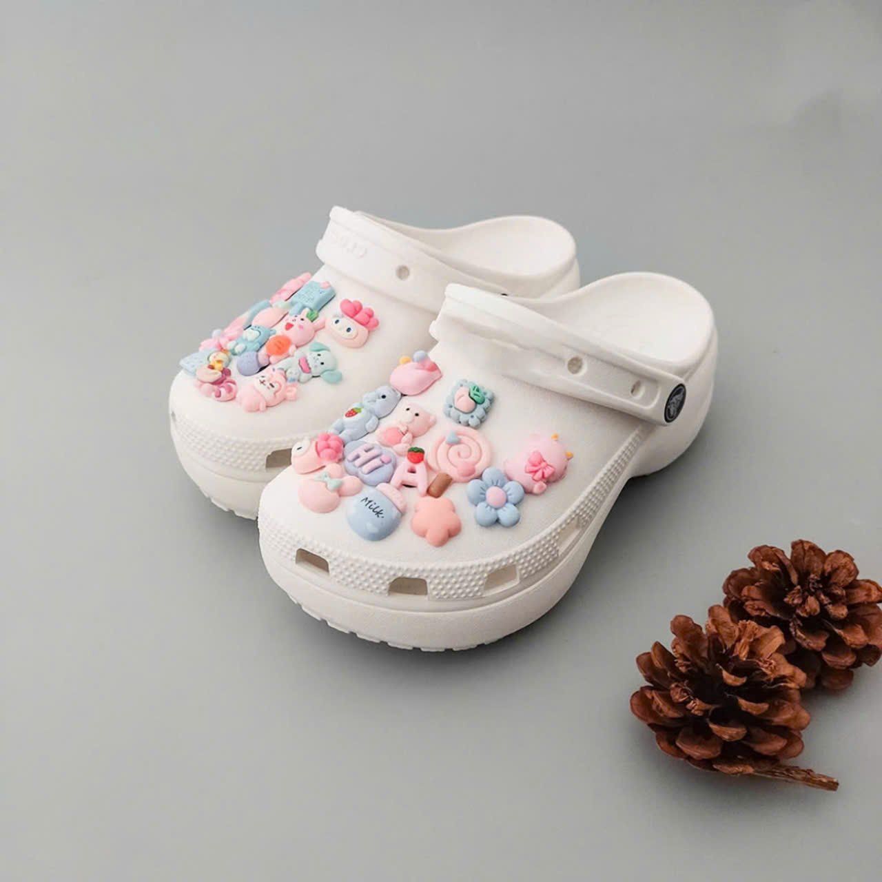  Dép sục Dinas classic platform đế cao 5 phân nữ 